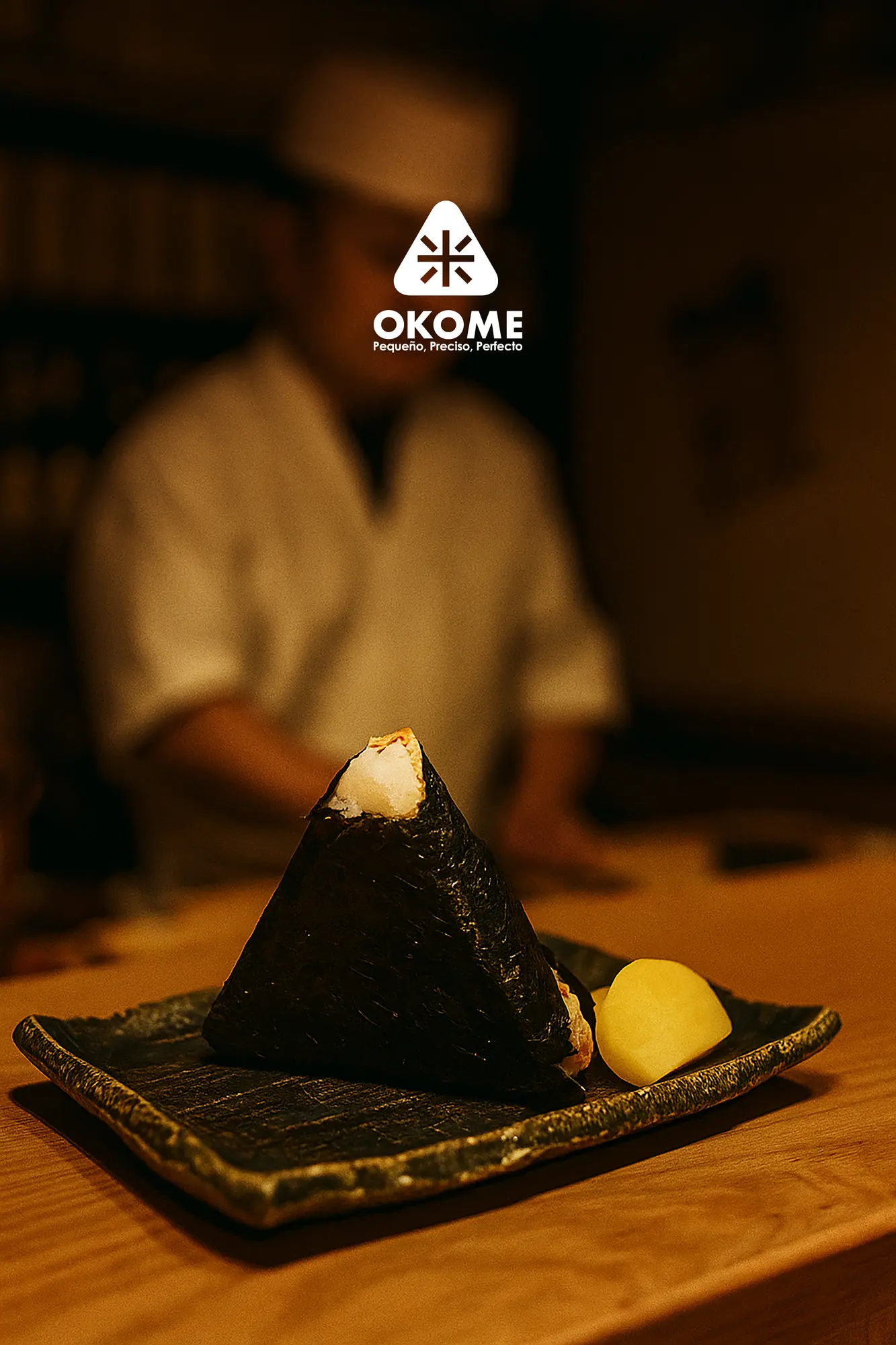 Onigiri OKOME envuelto en nori crujiente